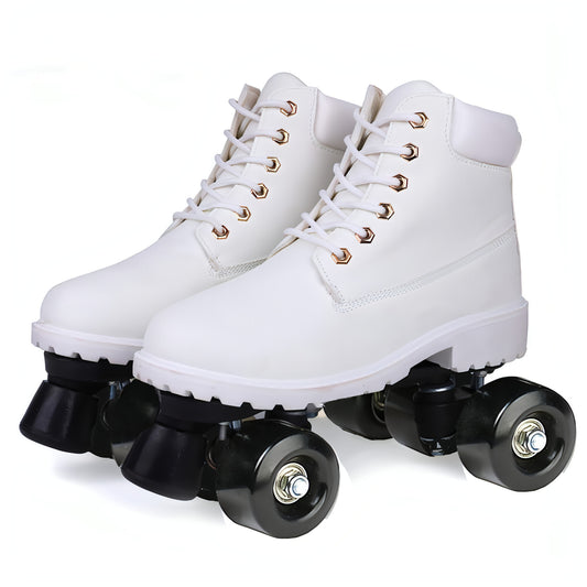 Double Row Skates Double Row Pulleys Four-roller Skates Roller Skating Flashing Wheels