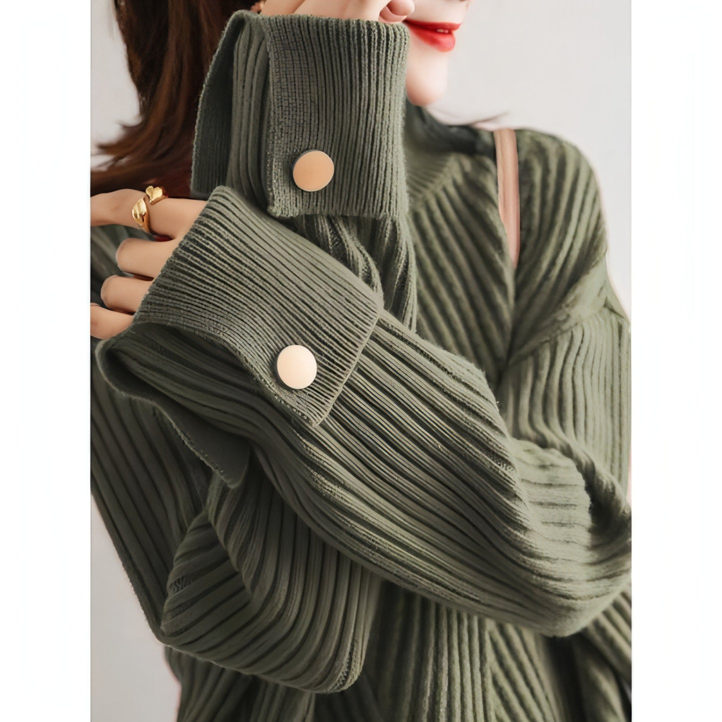 Autumn And Winter - New Half Turtleneck Sweater For Women