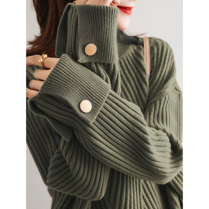 Autumn And Winter - New Half Turtleneck Sweater For Women