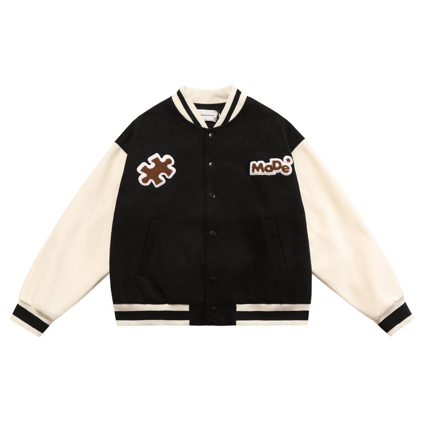 Men  American Vintage Casual Street Baseball Jacket