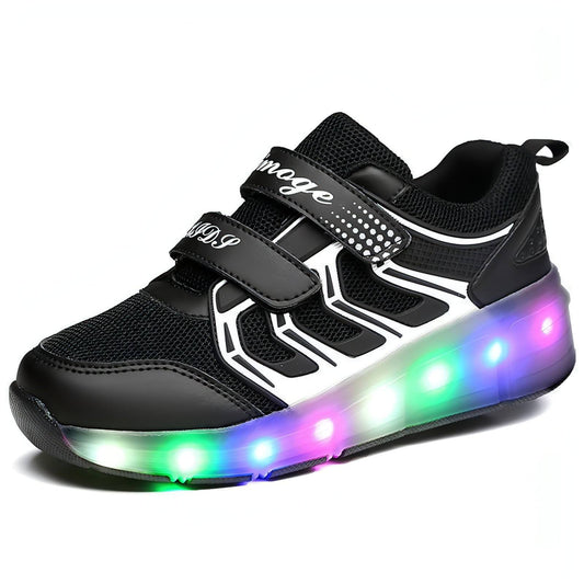 Zapatos con ruedas de una rueda Heelys para niños, coloridos y recargables por USB