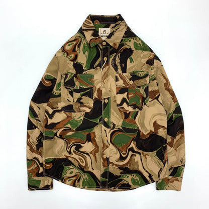 Hermosa camisa de vestir de camuflaje para hombre