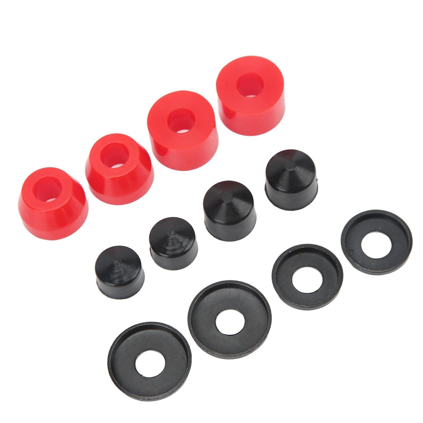 Skate Board Bushing Set PU Damping 90A Skateboard Replacement Bushings for 4 Wheel Skateboard Red