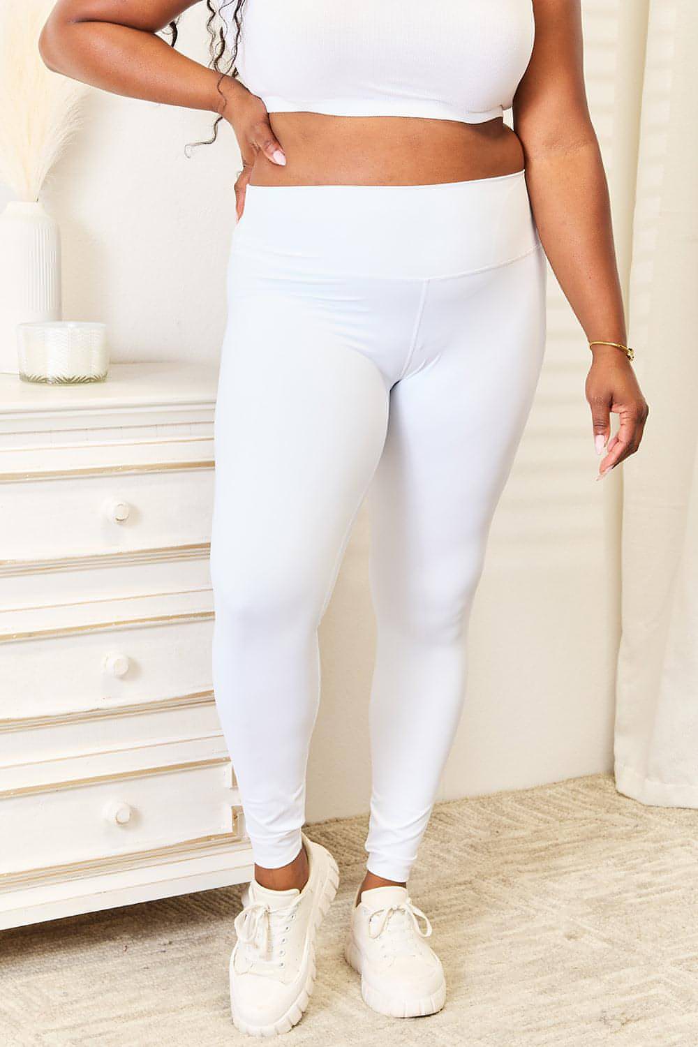 Leggings deportivos con cintura ancha Double Take