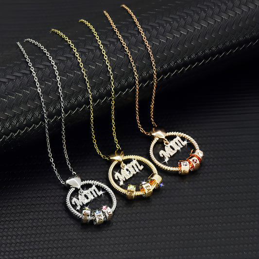 Engraved Birthstone Name Necklace – Personalized Jewelry for Women