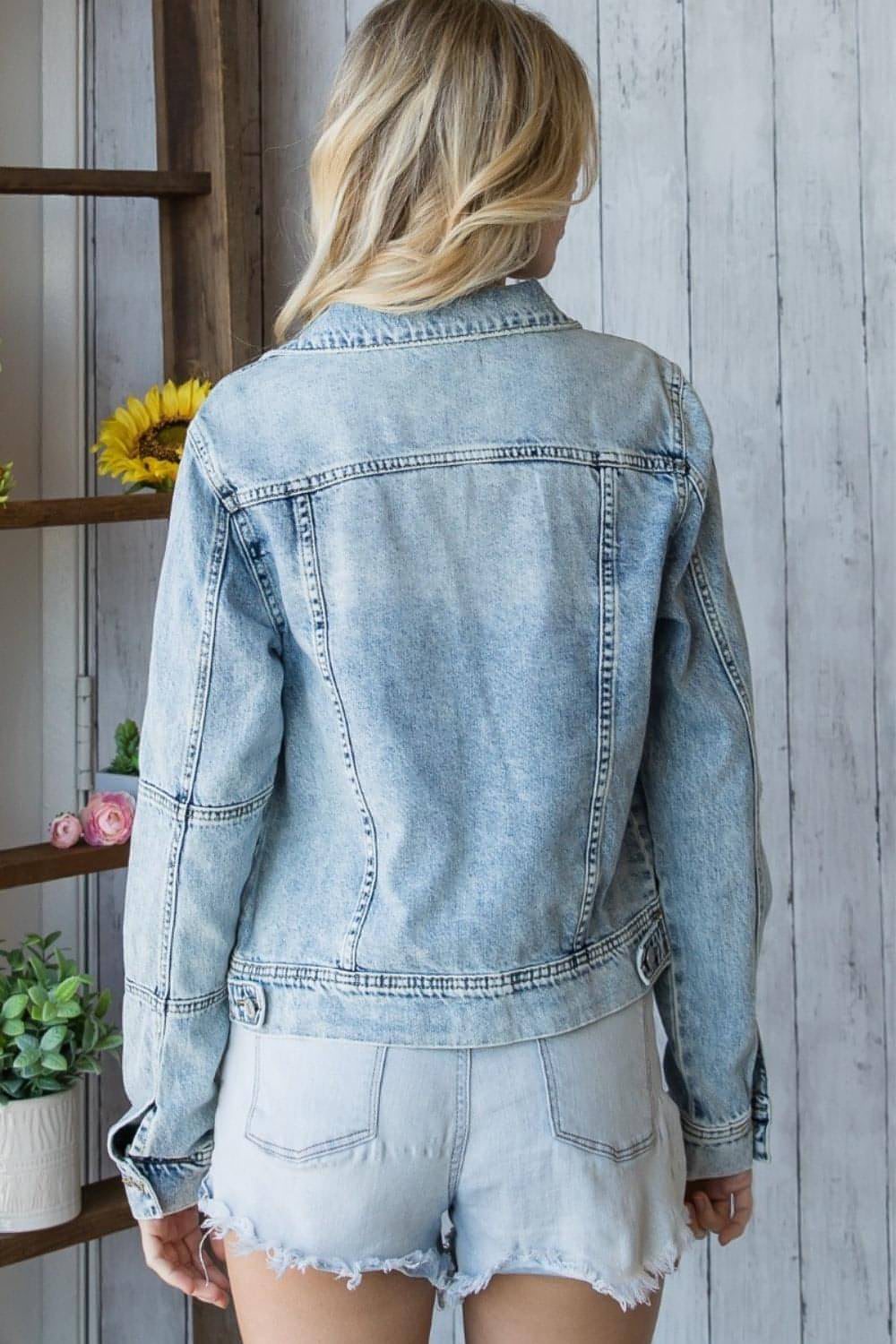 Veverret Comensed Button Up Denim Jacket