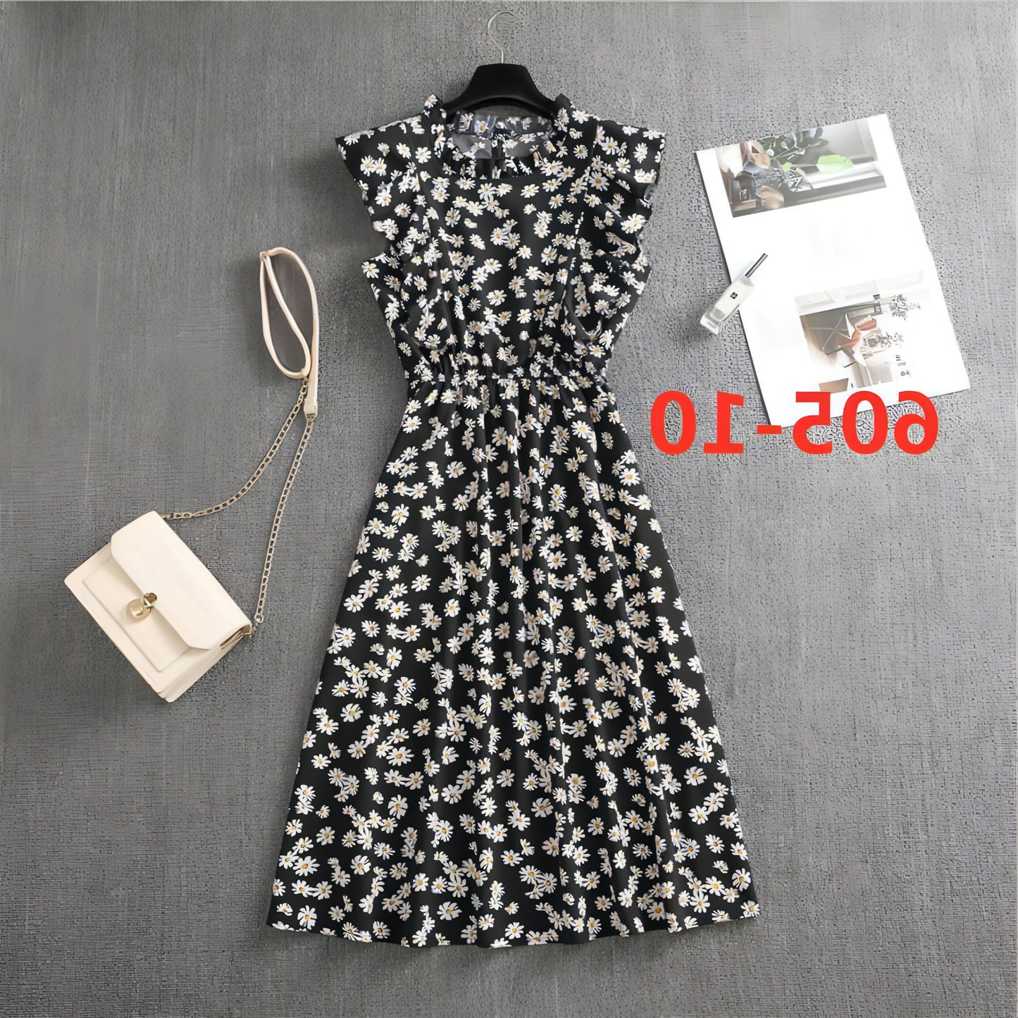 Women's Polka Dot Chiffon Loose And Versatile Dress