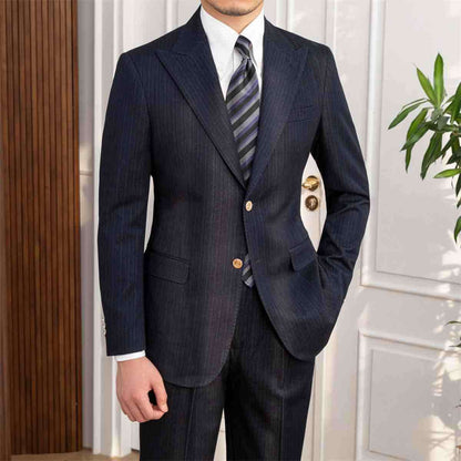 Autumn New Style Double Breasted Slim Fit Suit