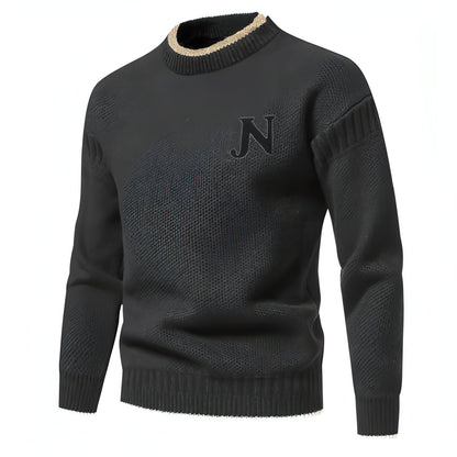 N - Profit - Trendy Leisure Warm Knitted Bottoming Youth Sweater Men