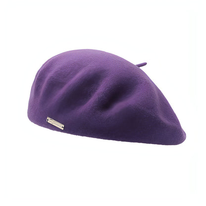 Casual Season Warm Thickened Pure Color All-matching Hat