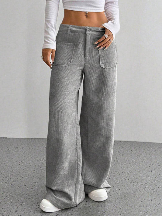 Pantalon large avec poches