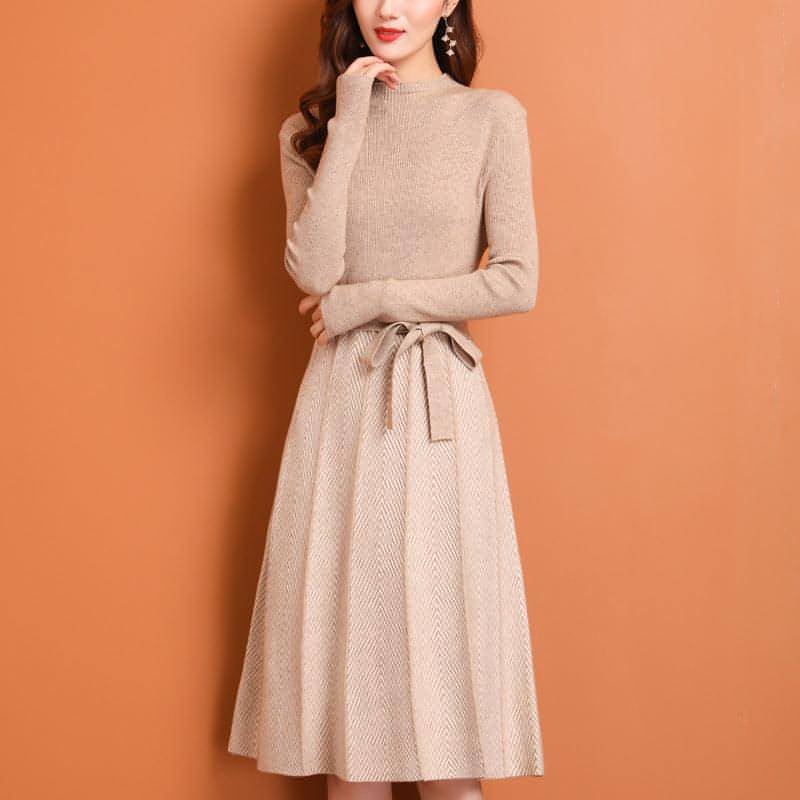 Sweater Skirt Inner Wear Base Temperament Long Women's Clothing Dress