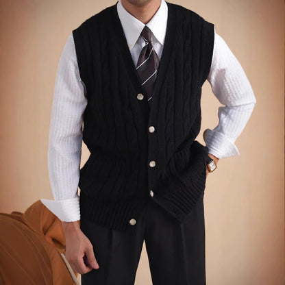 Aoyang Woolen Vest Sweater Men's Autumn And Winter