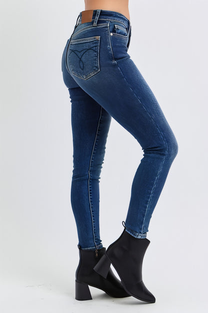 Judy Blue Tam Beden Run Orta Bel Bel Termal Astarlı Skinny Jean