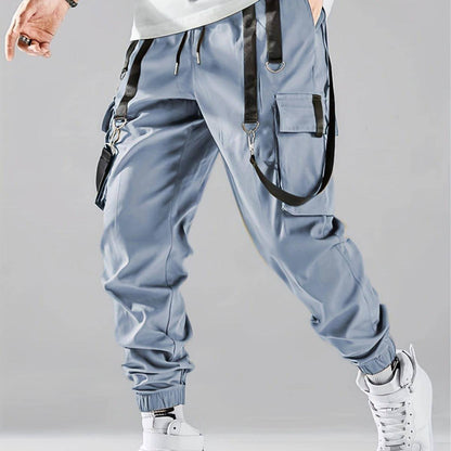 B.1 Ribbon Overalls Drawstring Sports Trousers Pants