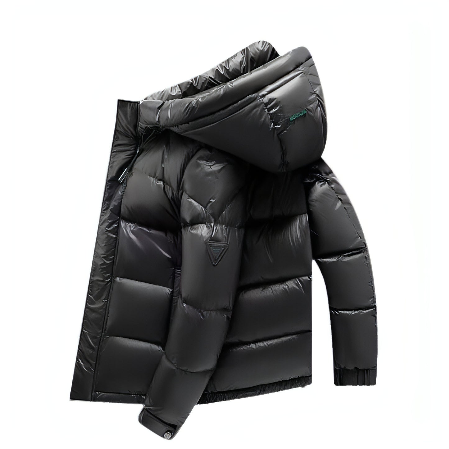 New Winter Down Jacket Men's Duck Down Cold-proof Black Gold Graphene Disposable Hooded Jacket