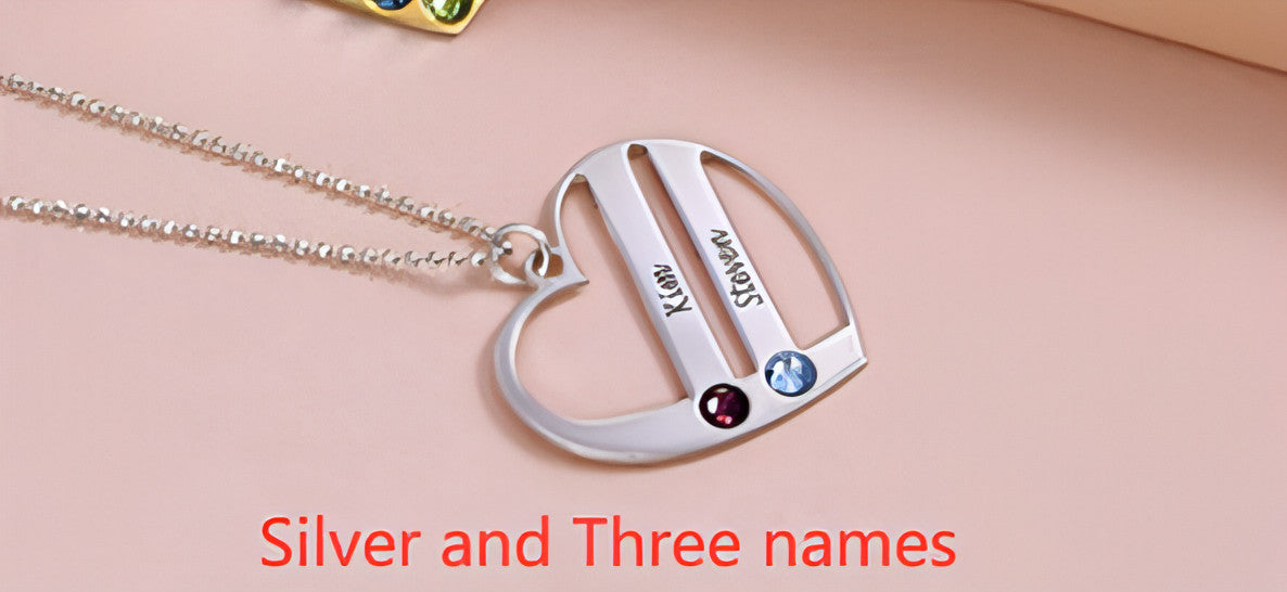 DIY Custom Engraved Name S925 Silver Diamond Necklace – Elegant & Personalized Gift