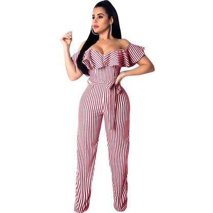 striped jumpsuit