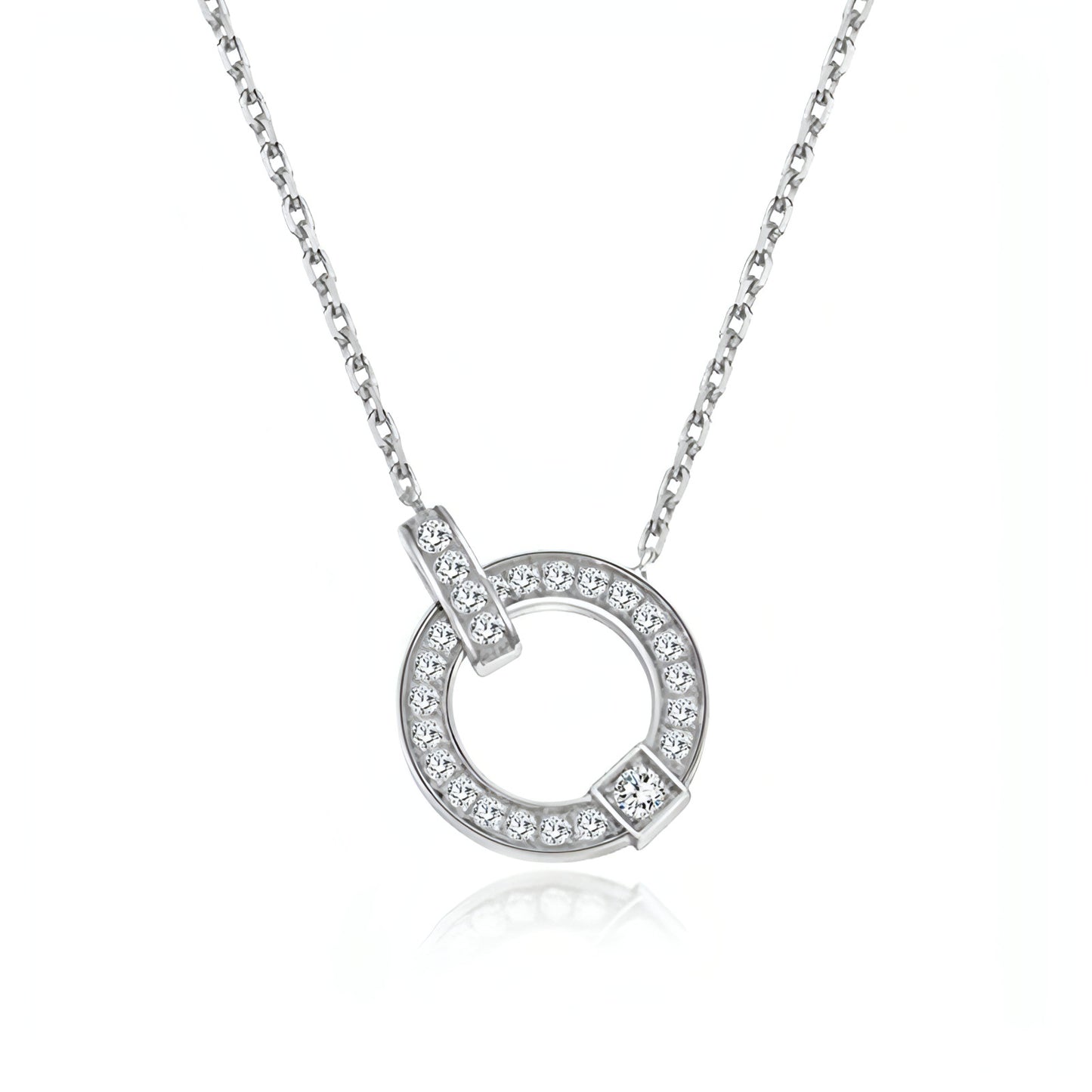 18K Fashion Diamond Clavicle Necklace