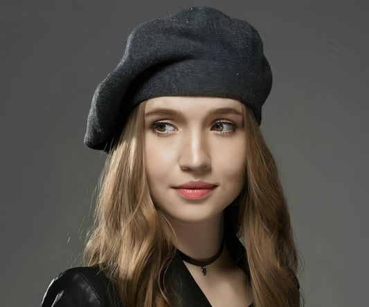 Wool warm beret hat cap