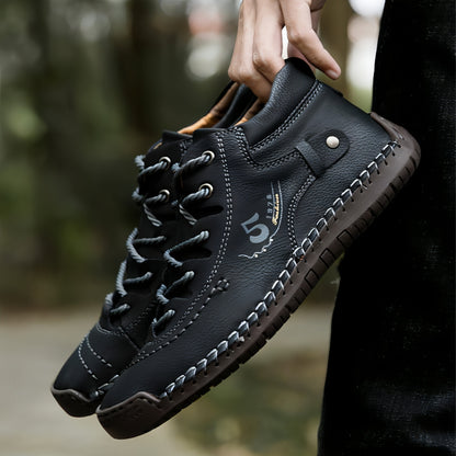 A1. Hand-sewn Men's Oversize Outdoor Boots Leather Shoes