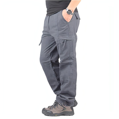 Men's Fashion Casual Elastic Waist Multi-pocket Casual Pants