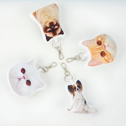 Custom Pet Photo Keychain – Personalized Gift for Pet Lovers!