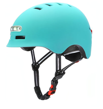 Casco deportivo de seguridad para patineta, ciclismo, vehículo eléctrico, iluminación de advertencia, luz inteligente