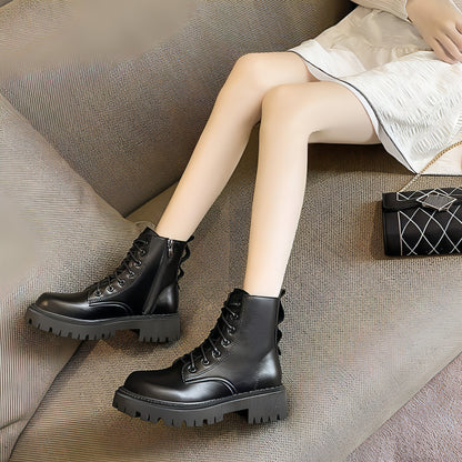 Black Boots Tide feminino outono e inverno Novo estilo