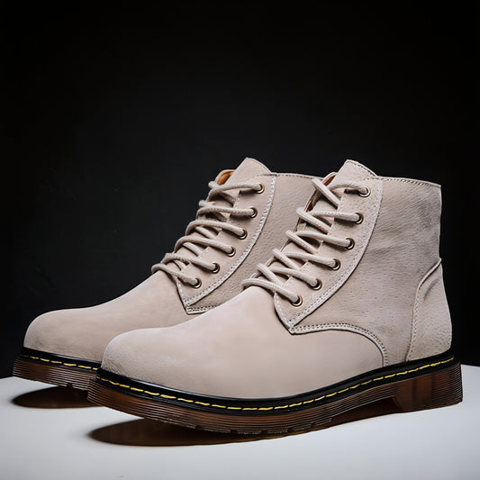 high-top casual single boots men