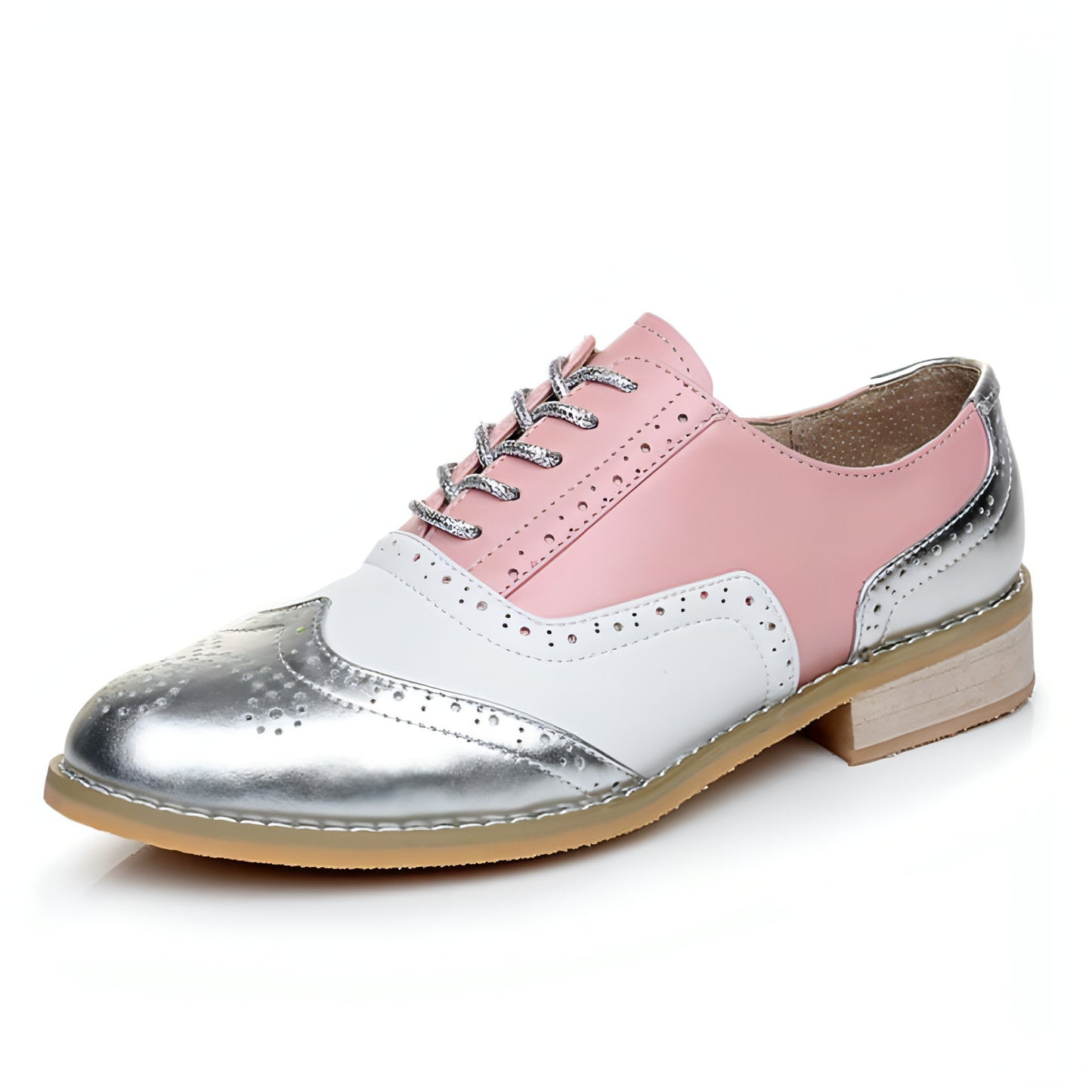 British style color matching shoes Women