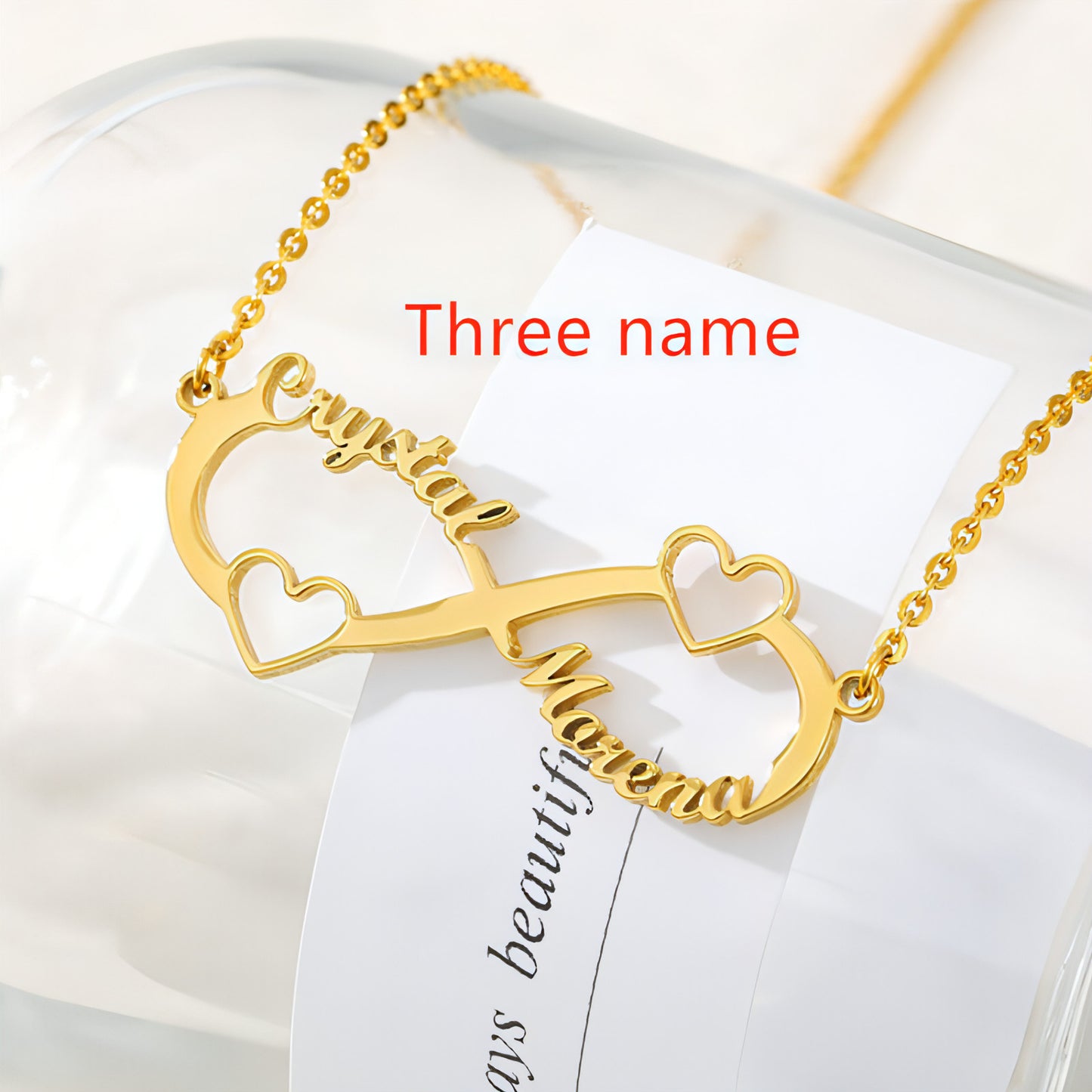 Custom Engraved Name Necklace with Heart Pendant – A Symbol of Love & Identity!