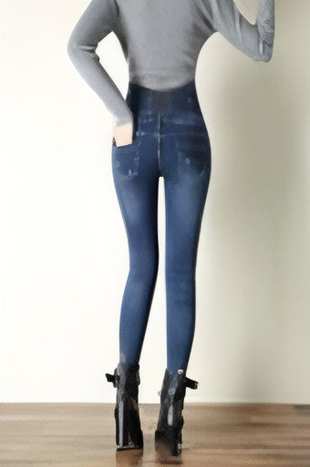 Jeans mit hoher Taille