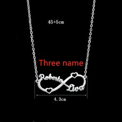 Custom Engraved Name Necklace with Heart Pendant – A Symbol of Love & Identity!