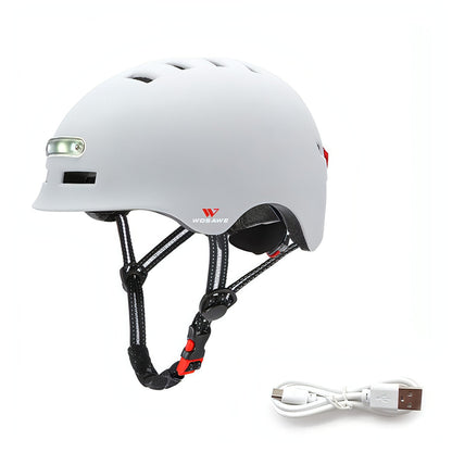 Casco con luz trasera Casco de ciclismo para bicicleta