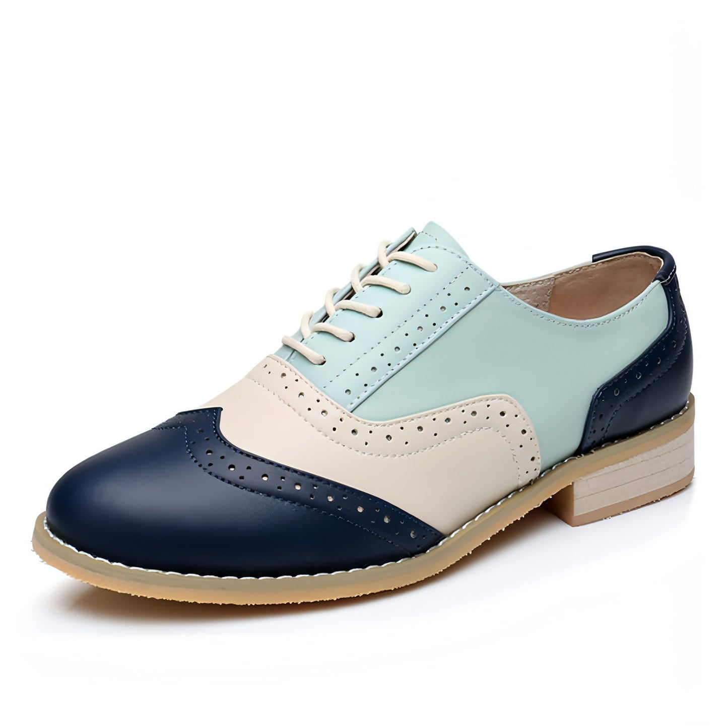 British style color matching shoes Women