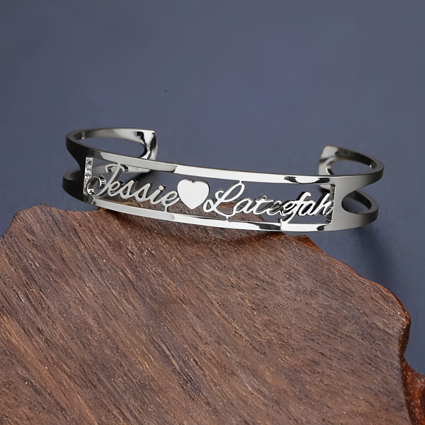 Personalized Name Bracelet – Custom Engraved Stainless Steel Bangle