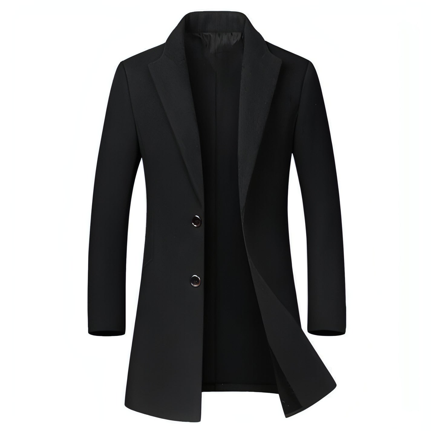 Men's long woolen coat trench coat