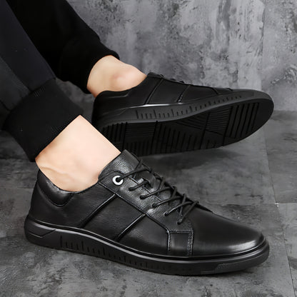 Men's casual fashion breathable top leather shoes