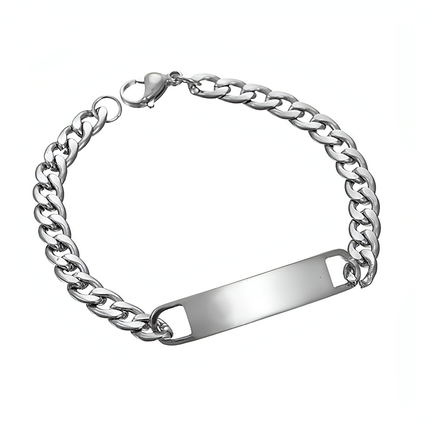 Personalized Engraved Titanium Steel Bracelet – Custom Name & Message Jewelry