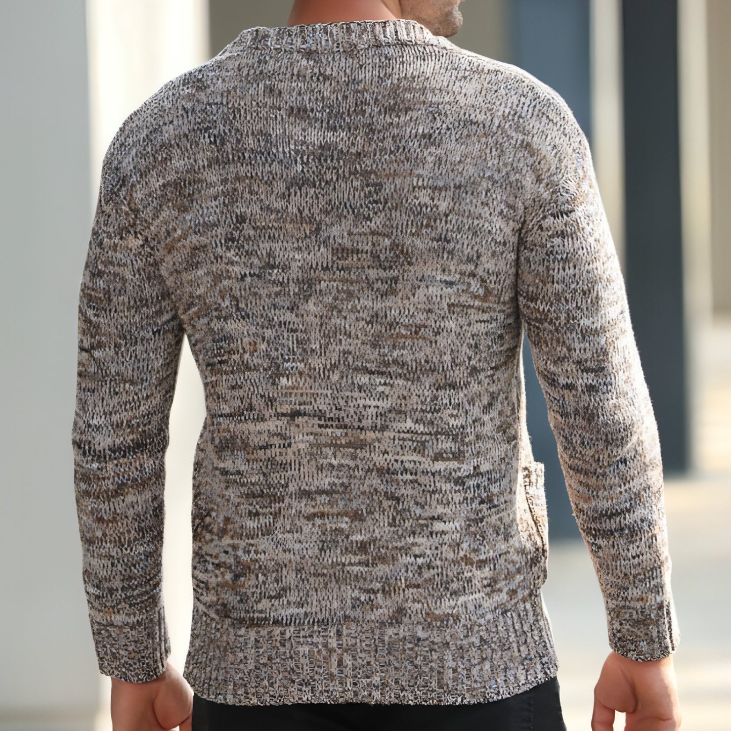 Men's Autumn And Winter Thin Mixed Wool Sweater