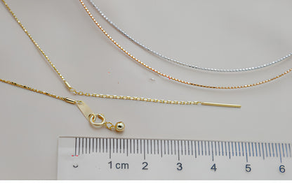 Collar Adjustment Chain 18K Gold Necklace Sleeve Chain Empty Holder DIY Accessories