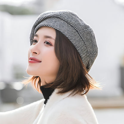 Korean Version Of British Retro Octagonal Hat