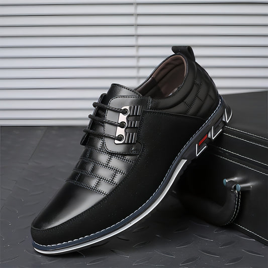 Sapatos de couro casuais masculinos