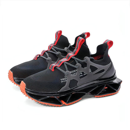 Knife Edge Sneakers Flying Woven Running Shoes Men