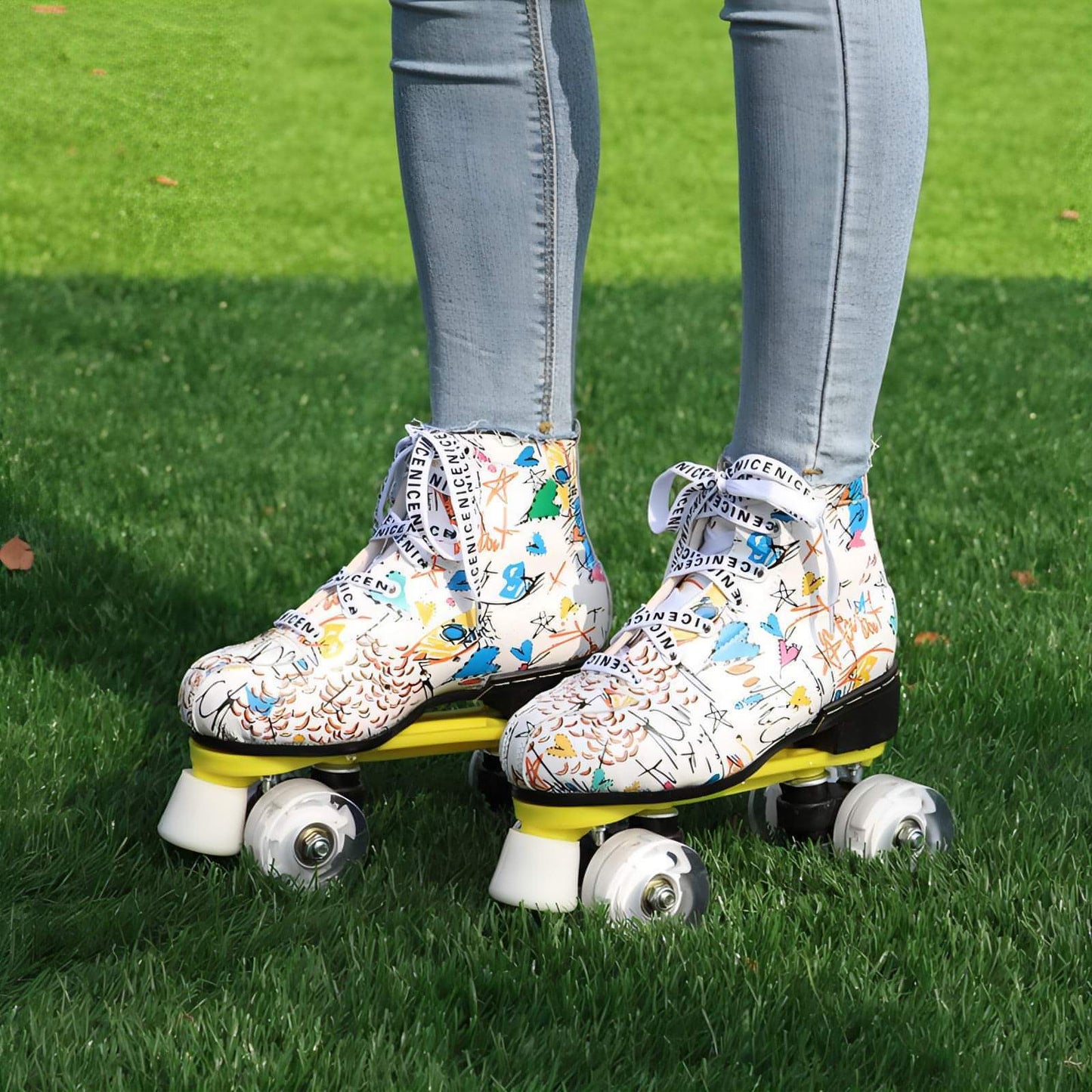 New Cool Roller Skates Double Row Skates