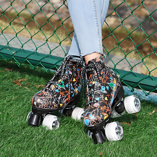 New Cool Roller Skates Double Row Skates