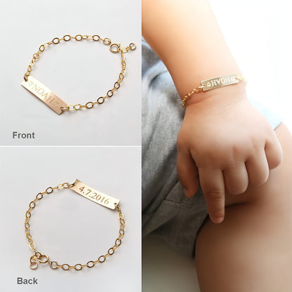 Personalized Children's Lettering Bracelet – Adjustable & Customizable Gift