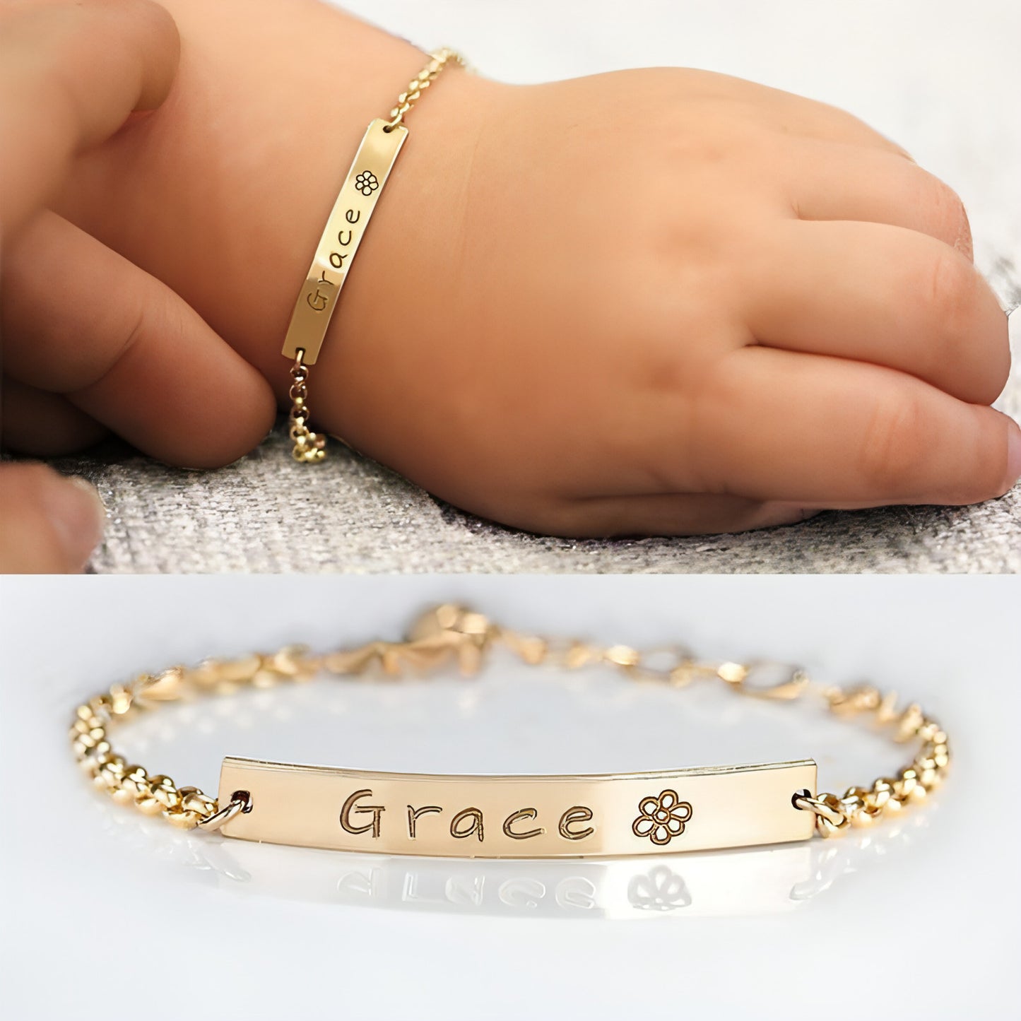 Personalized Children's Lettering Bracelet – Adjustable & Customizable Gift