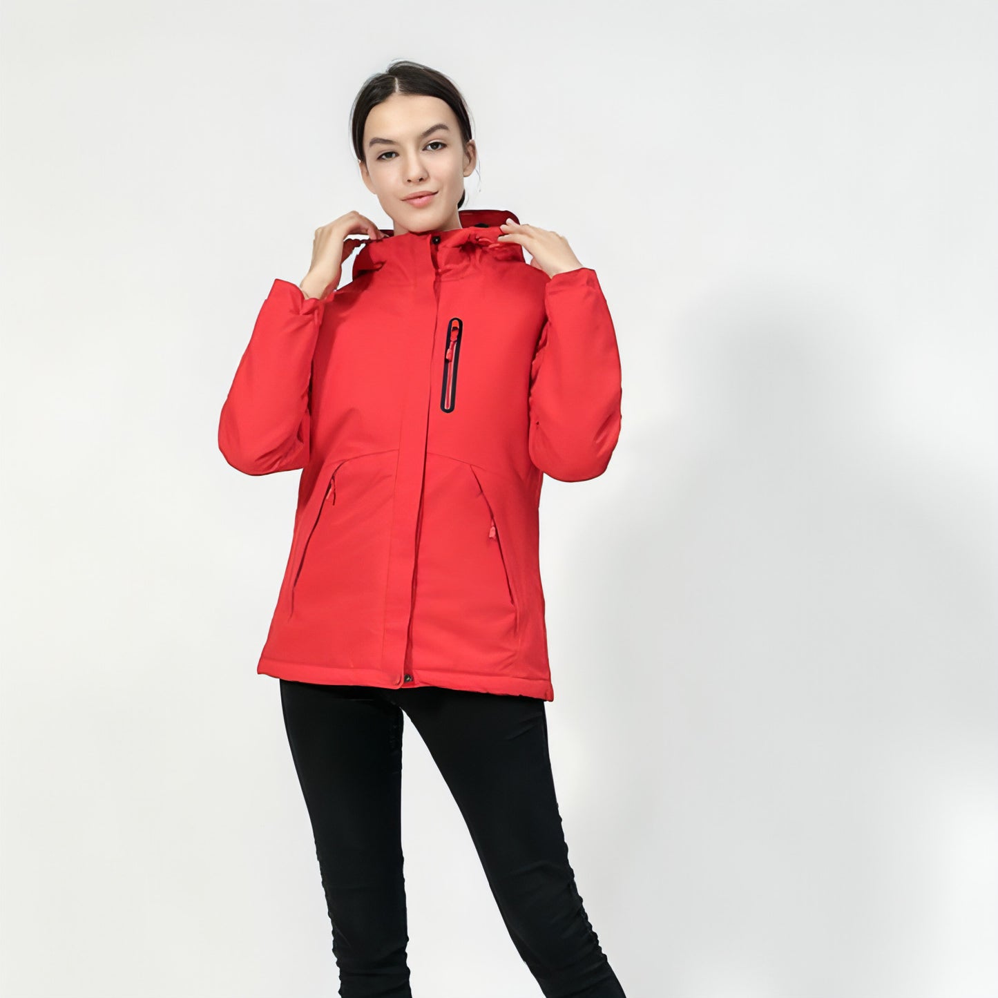 Kurze wattierte Jacke für Damen, um im Winter warm zu bleiben